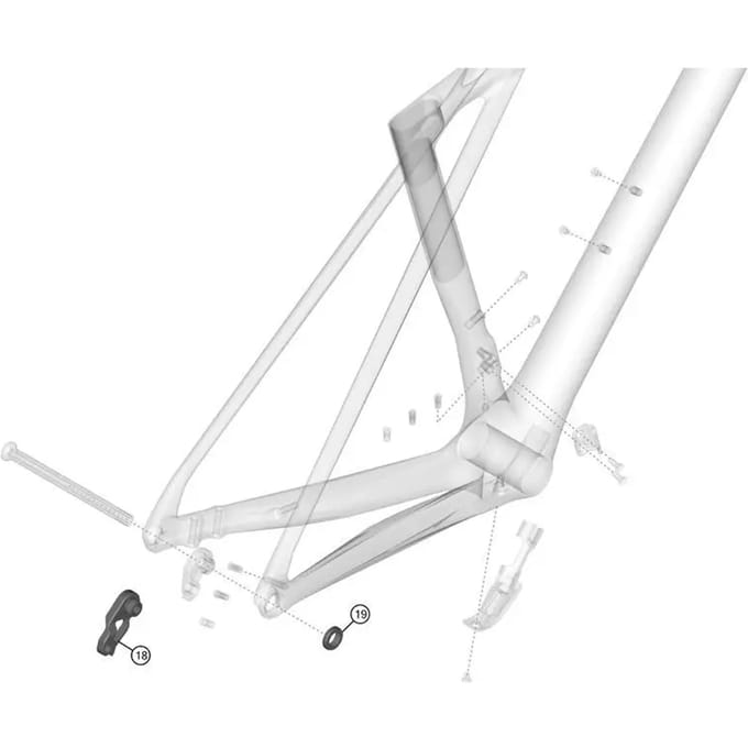Derailleurhanger Lapierre Xelius SL3 - Pulsium CF Aircode