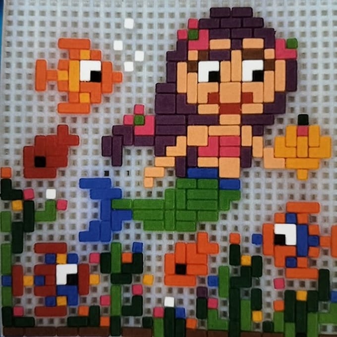 Stickit Kleine zeemeermin, ca. 650 steentjes