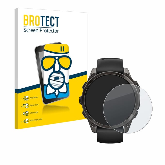 BROTECT - Screenprotector voor Garmin Fenix 8 / 8 Pro (47 mm) - Folie Beschermfolie Beschermglas matte