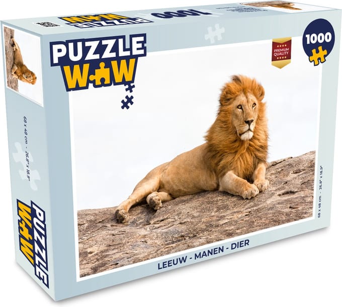 Puzzel Leeuw - Manen - Dier - Legpuzzel - Puzzel 1000 stukjes volwassenen