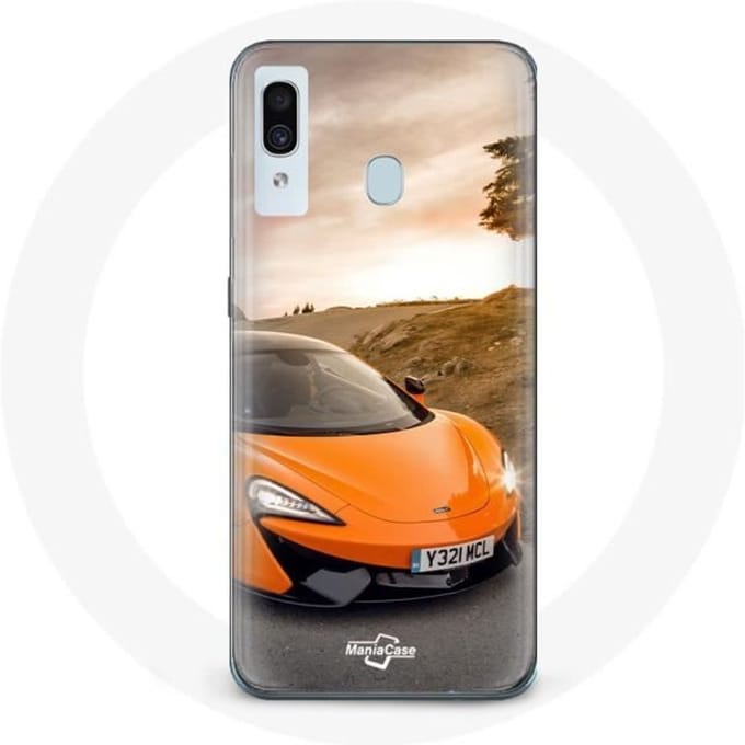 Coque pour Samsung Galaxy A30 Formule 1 McLaren F1 Orange