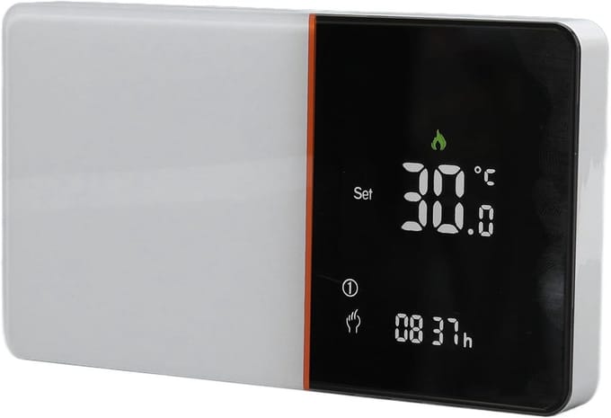 Thermostaat Dubbele Sensor - Temperatuurregelaar LCD - Energie Besparen - Nauwkeurige Regeling - 95-240 V - Wit