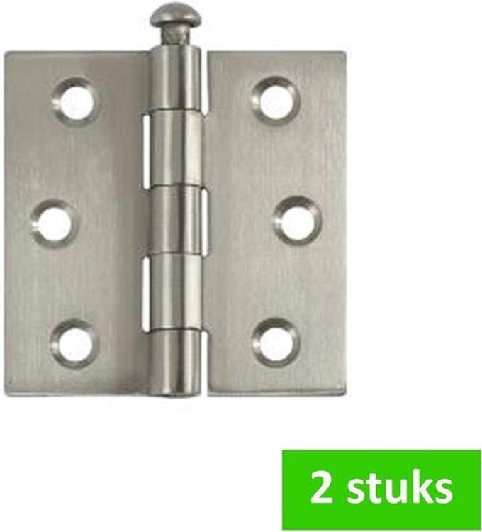 i-FIX scharnier met losse pen | 63 x 63 mm | verzinkt | 2 STUKS