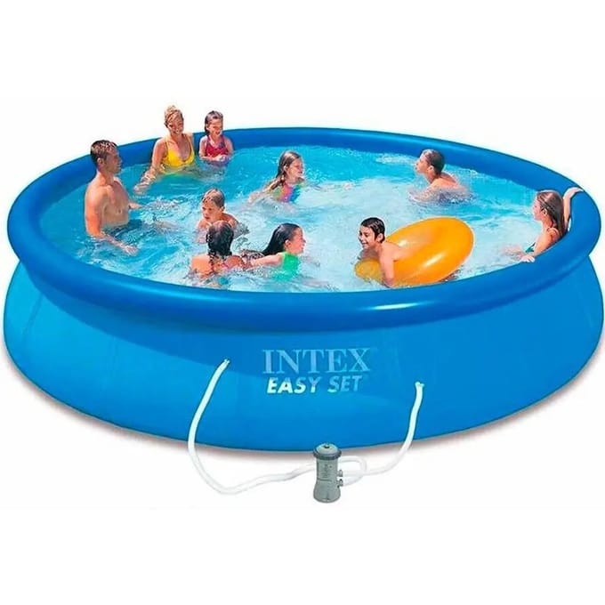 Intex Easy Set Opblaaszwembad Set - Ø 366 x 76 cm met filterpomp