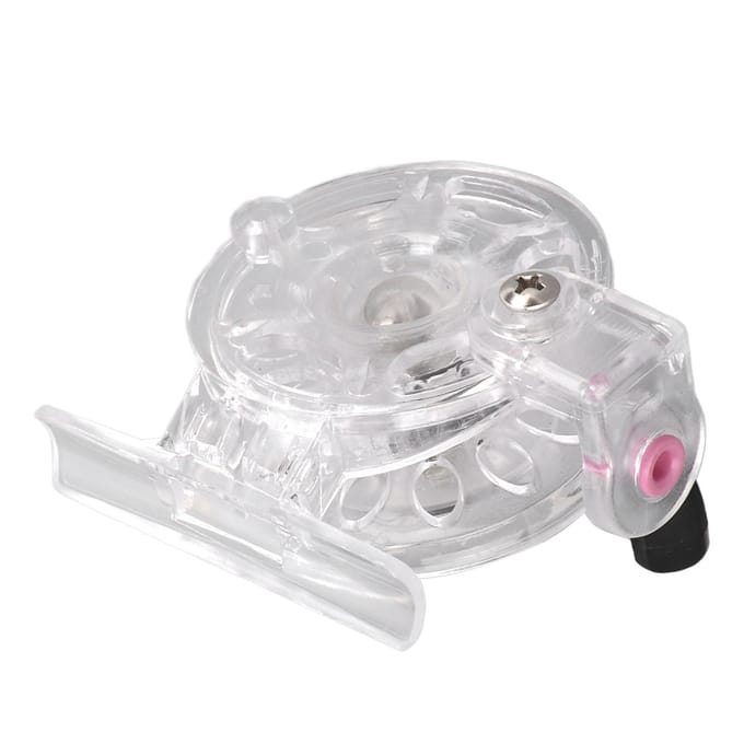Moulinet de Pêche à la Mouche Anti-Corrosion Sensation Confortable Opération Plus Douce Roue de Pêche sur Glace pour la Mer white