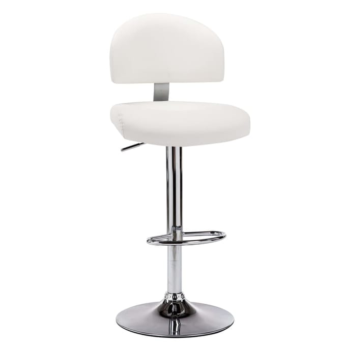 vidaXL - Barstoelen - 2 - st - kunstleer - wit