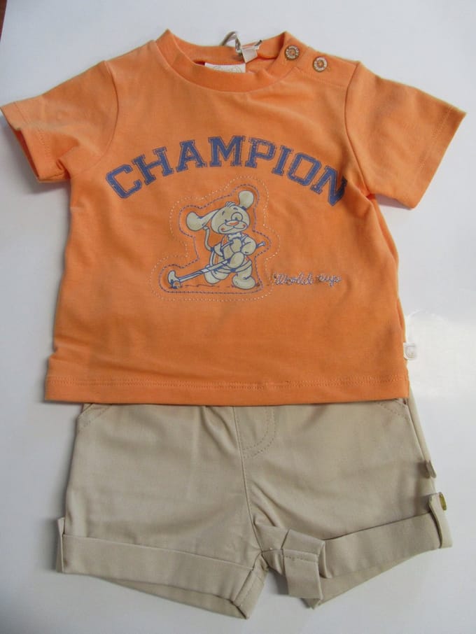 Noukie's - Jongens - Ensemble - Tshirt + short - 3 maand 62