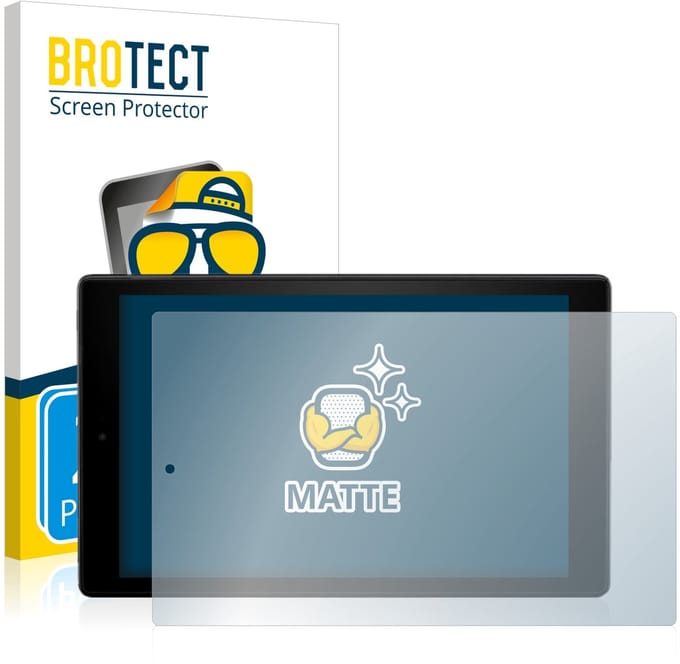 BROTECT - Screenprotector voor Amazon Fire HD 10 2017 (7. Gen) / 2019 (9. Gen) - Folie Beschermfolie matte 2 Stuks