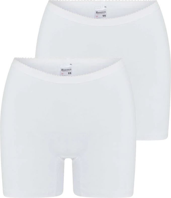 Beeren Softly dames boxershorts - 2-pack - Maat M - Wit