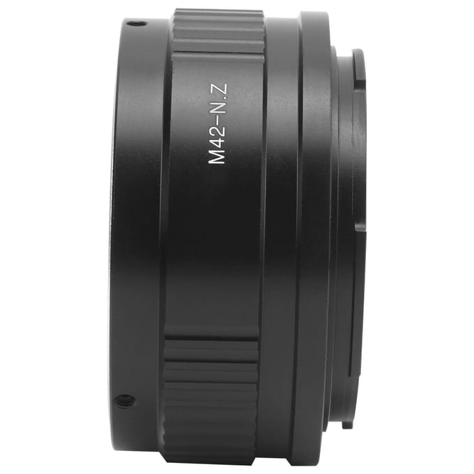 NEWYI M42‑Z Lens Adapter Ring voor M42 Mount Lens voor Nikon Z Mount Camerabody Legering black