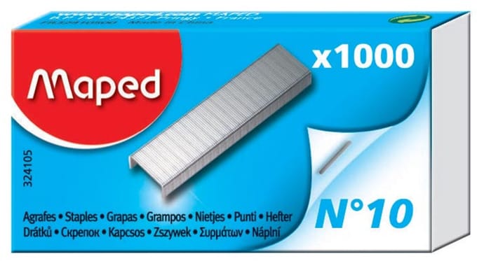 Maped nietjes nr 10 | doos van 1.000 nieten