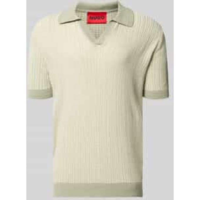 regular fit poloshirt van mix van katoen en linnen model 'SEEROY'