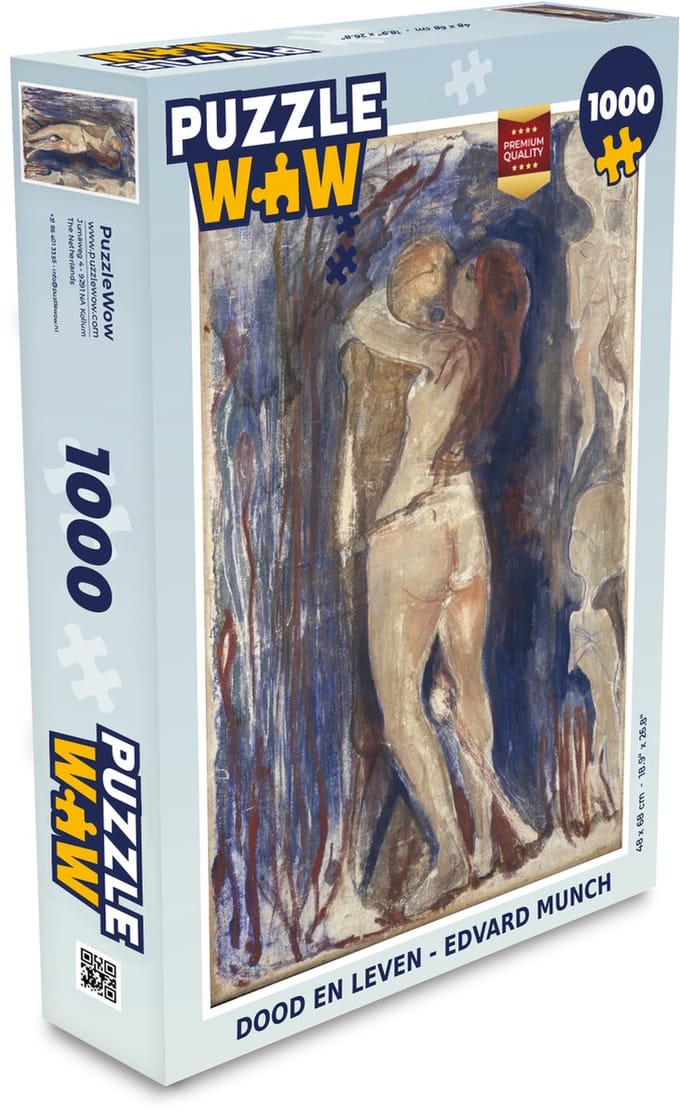 Puzzel Dood en leven - Edvard Munch - Legpuzzel - Puzzel 1000 stukjes volwassenen