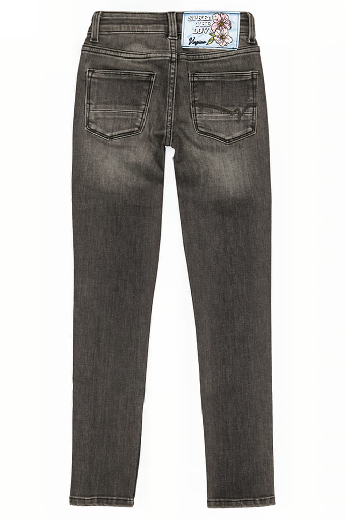 Vingino Belize Yoke Dark Grey Vintage Maat: 14 | Spijkerbroeken Outlet | Unisex | Grijs