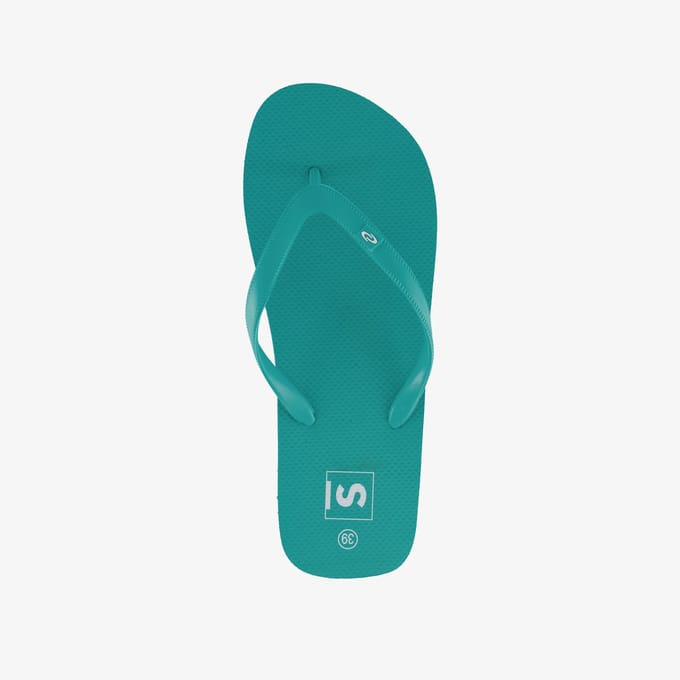 Dames teenslippers aqua blauw - Maat 42