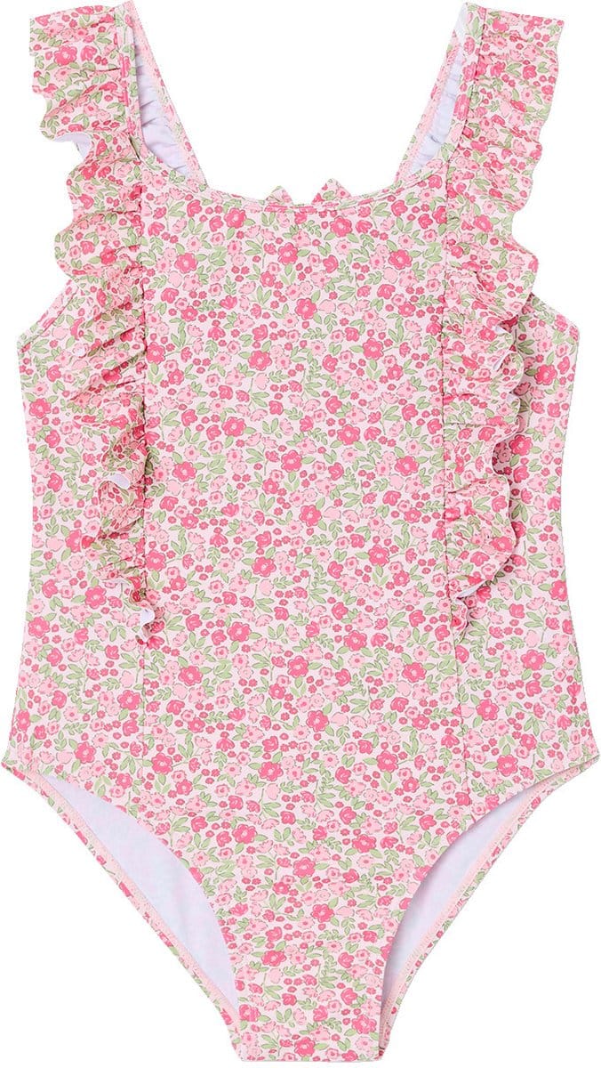 Vertbaudet Badpak voor meisjes met bloemen