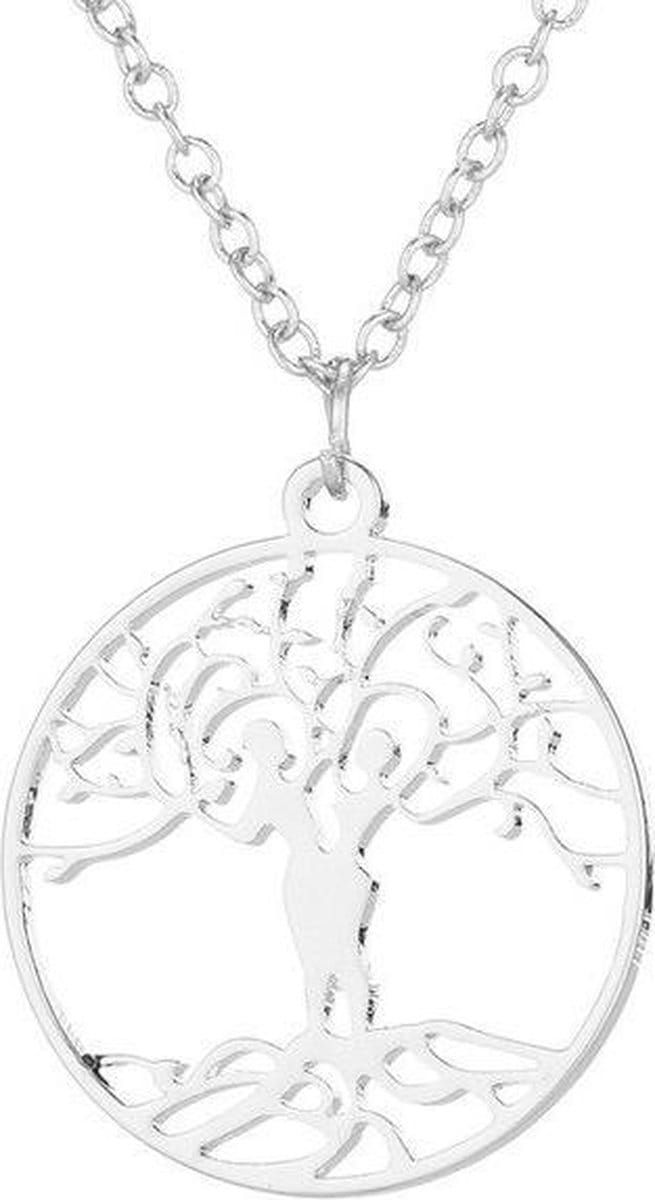 24/7 Jewelry Collection Levensboom Ketting - Zilverkleurig