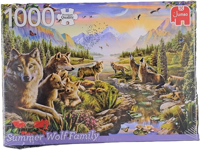 Jumbo Puzzel Summer Wolf Family 1000 stukjes