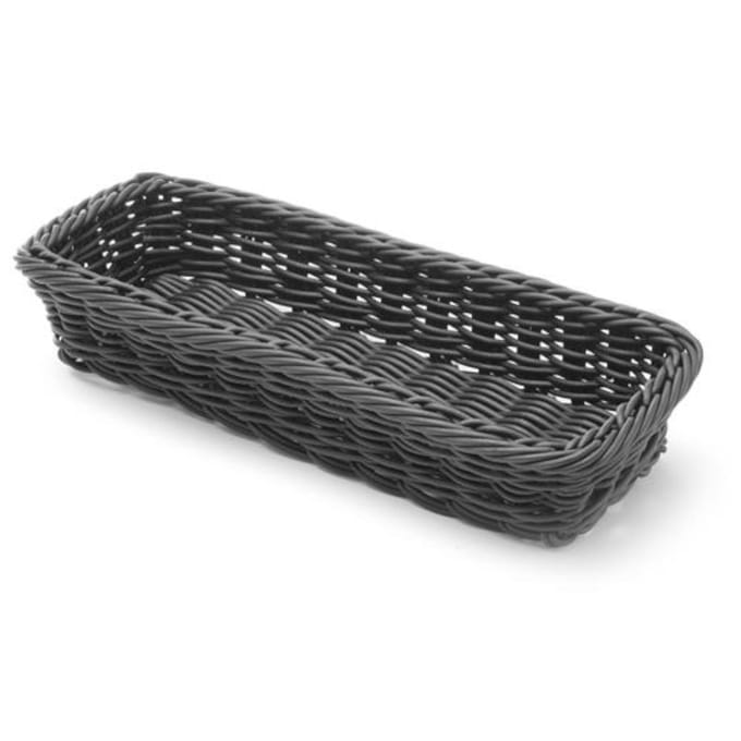 Panier à couverts pour fourchettes, couteaux, cuillères, noir 270x100x45 mm - Hendi 426098