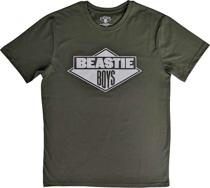 The Beastie Boys - Black & White Logo Heren T-shirt - M - Groen