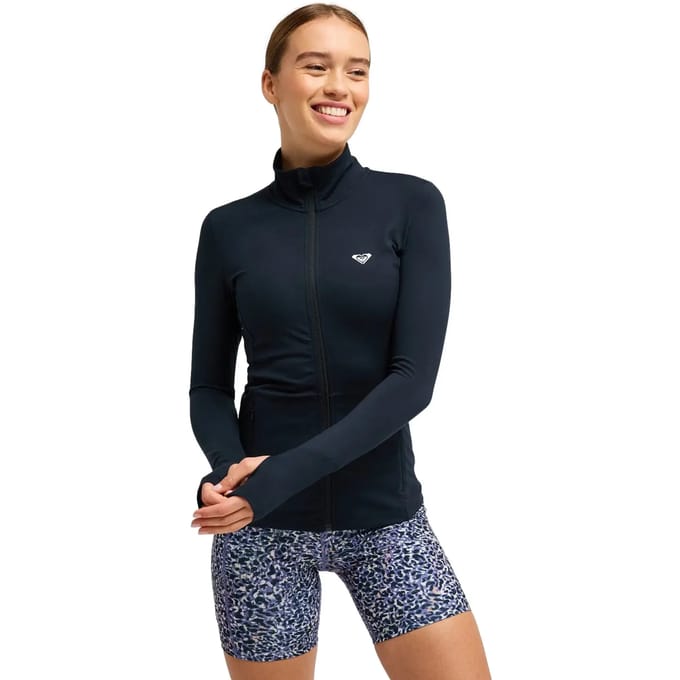 Roxy Move Free T-shirt Met Lange Mouwen Zwart L Vrouw