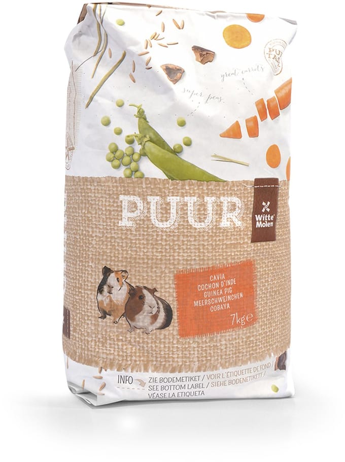 Witte Molen Puur Cavia - Fijnproeversmuesli Cavia - Zonder Kunstmatige Toevoegingen - 7kg