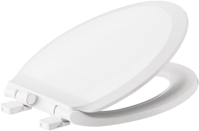 Transitional toiletbril met langzame sluiting - Wit