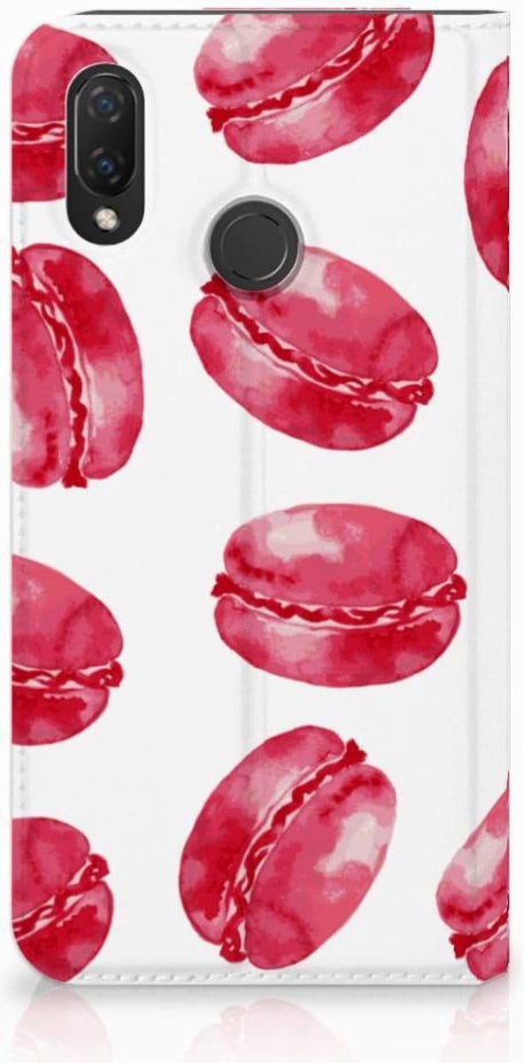 Huawei P Smart Plus Flip Style Cover Pink Macarons