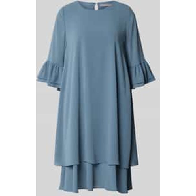relaxed fit jurk in knielengte