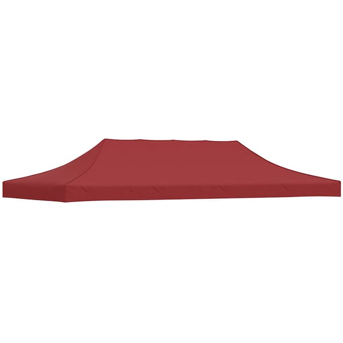 vidaXL - Partytentdak - 270 - g/m² - 6x3 - m - bordeauxrood