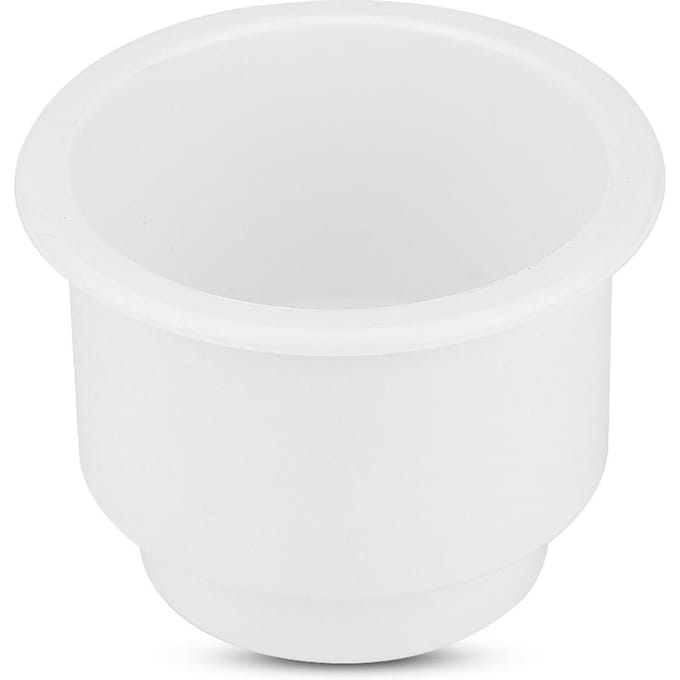 Marine RV Boot Jacht Plastic Drankbeker Fles Blikhouder Met Inzet Afvoergaatje Universeel Wit wit