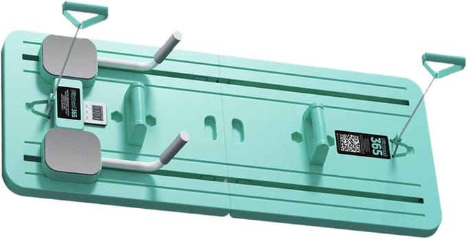 Pilates Trainingsbord - AB Trainer Machine - Fitnesstraining Thuis - Multifunctioneel Ontwerp - 106x41cm - Groen