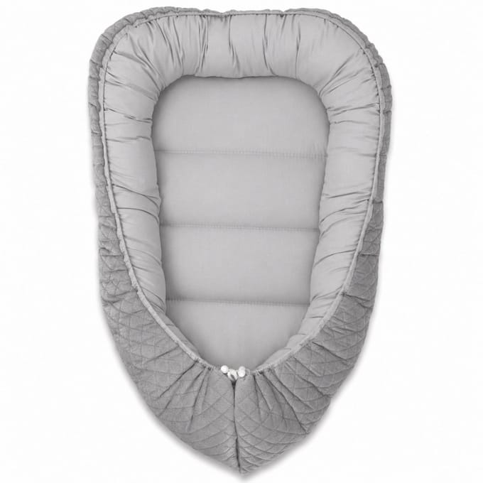 Babybam Babynestje Soft Velvet Grijs