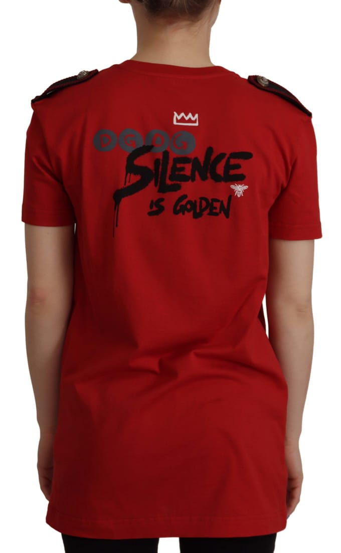 Dolce Gabbana Tsh7845 Rode Graphic Tee