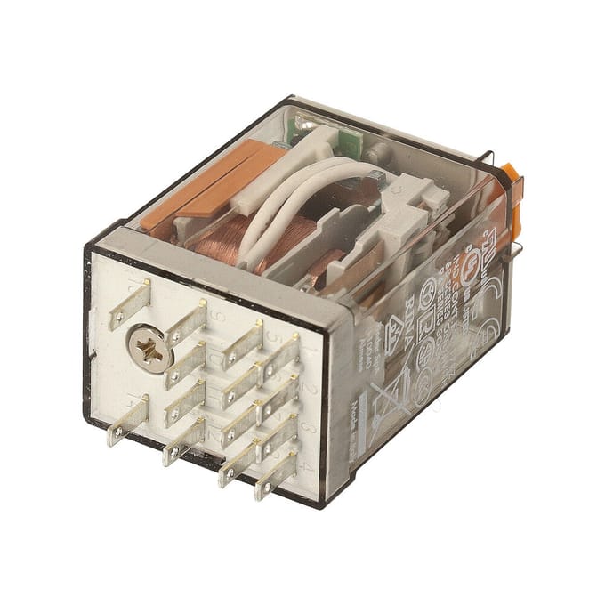 Finder 55.34.8.024.0050 Steekrelais 24 V/AC 7 A 4x wisselcontact 1 stuk(s)