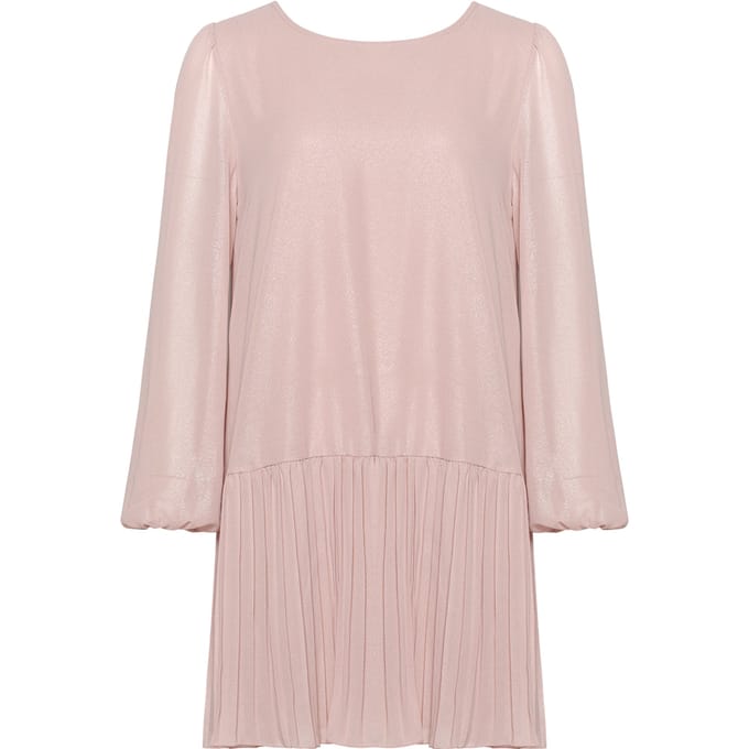 Dagmar Lurex-jurk in roze