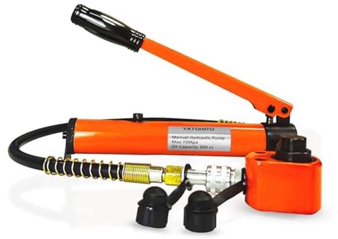 Hydraulische Krik Set 20 Ton - Laag Profiel Handmatige Pomp