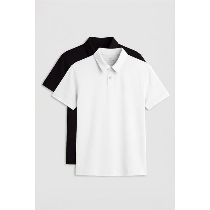 Heren Katoen-Elastaan Poloshirt