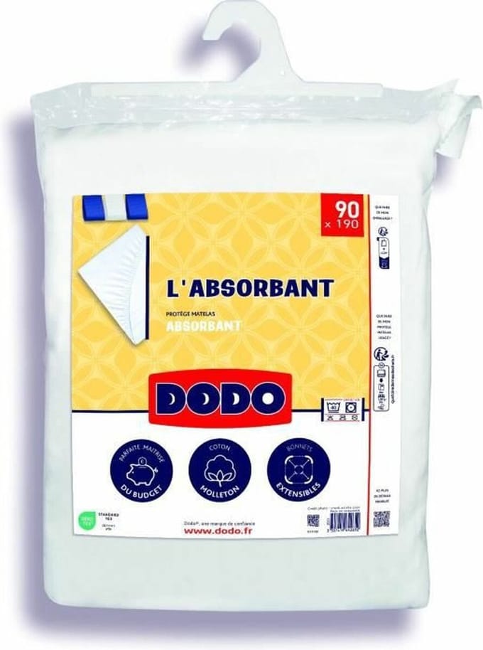 Absorberende matrasbeschermer - 90x190 cm - polyester