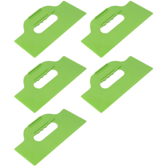 5 STUKS 10 Inch Plamuurspatels Flexibele Plastic Verfschraper Set voor Gipsplaat Spackelen Patchen green