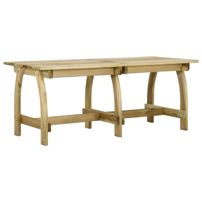 vidaXL - Tuintafel - 220x74x75 - cm - geïmpregneerd - grenenhout