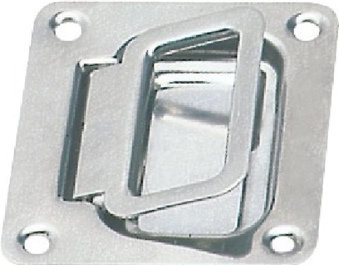 Luikring Rvs - 57x77mm - Rechthoekig - Rvs gepolijst