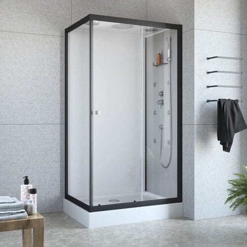 Megabad Profi Collection Planplus Home complete shower front entry 110 x 80 x 215 cm MBAFDMFS