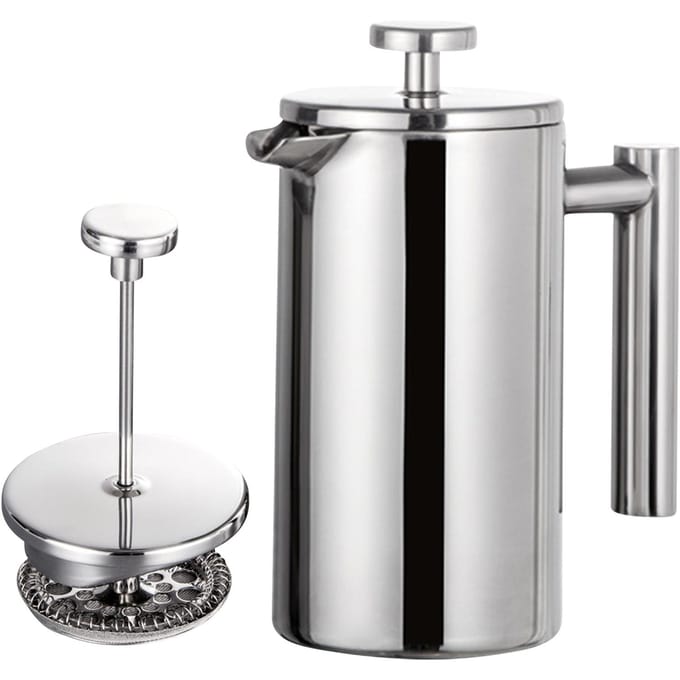 350 ml/800 ml/1000 ml Franse Pers Koffiezetapparaat Rvs Dubbelwandige Geïsoleerde Koffiezetapparaat Pot 800ml gray