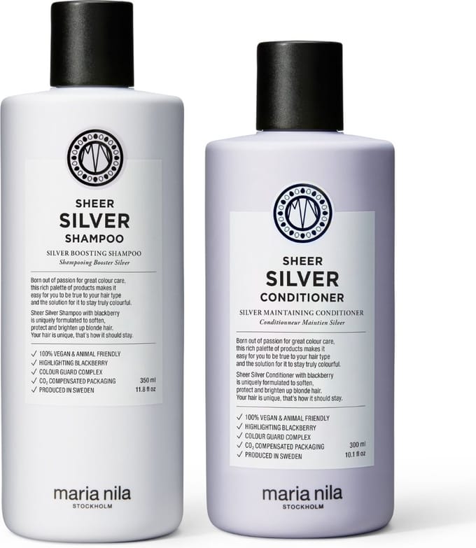 Maria Nila - Sheer Silver Care Set ( Shampoo 350 ml + Conditioner 300ml )