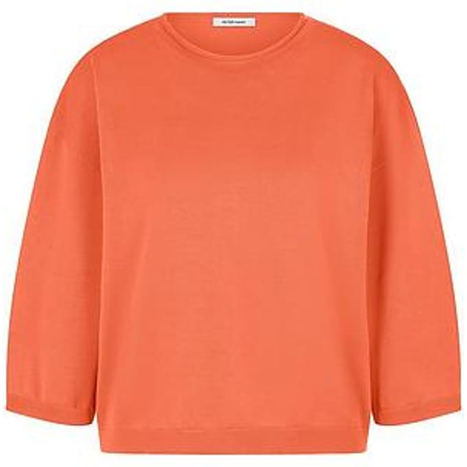 Trui ronde hals gemaakt 100% SUPIMA® katoe Van Peter Hahn oranje