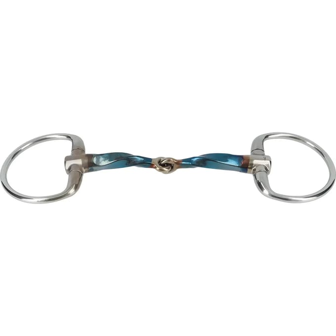 Olijfbit voor paarden Trust Sweet Iron Eggbutt Slow Twist Locked 16