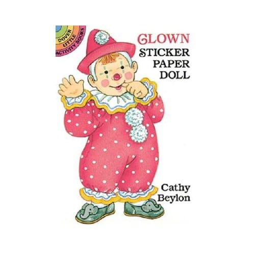 Clown Sticker Paper Doll - Cathy Beylon