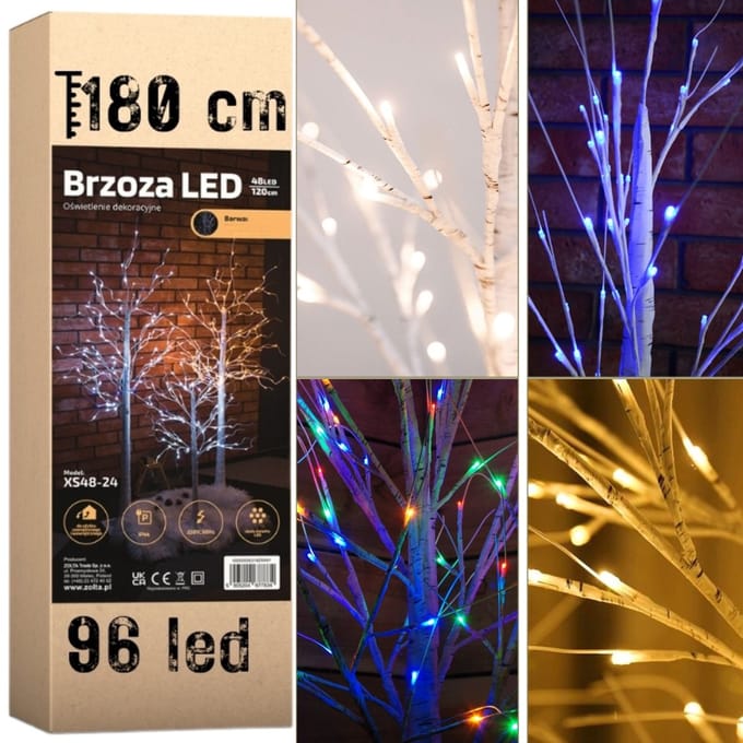 Zolta - Feestdecoratie - Led Bomen - Brzoza - 180cm - 96 LED
