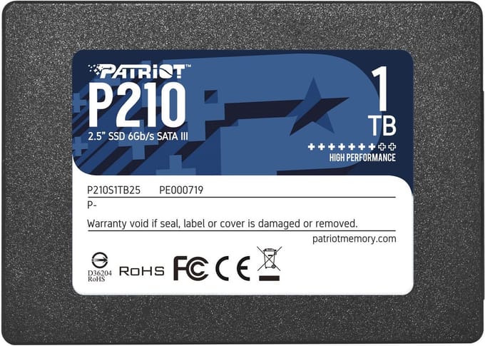 Patriot Memory P210 2.5 1000 GB SATA III